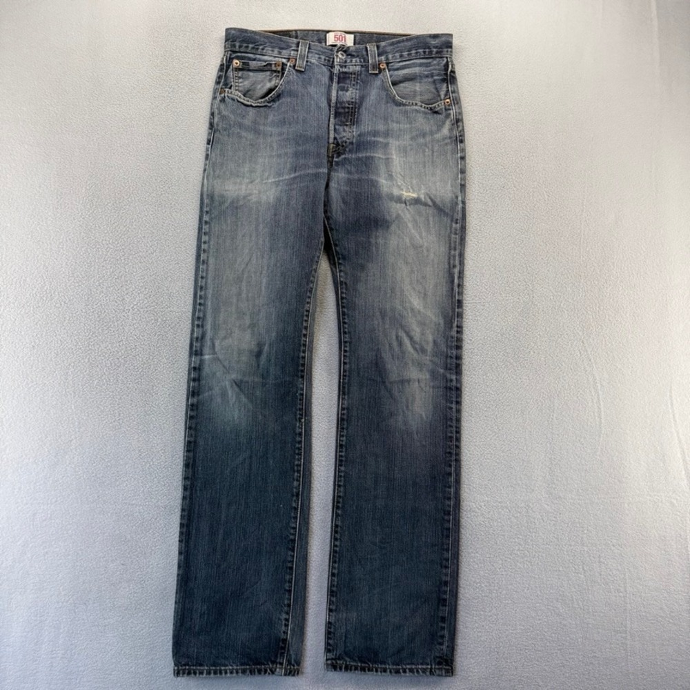 Vintage Levis Jeans Men's 32x34 Blue 501xx 501 xx Straight Dark Faded Whisker